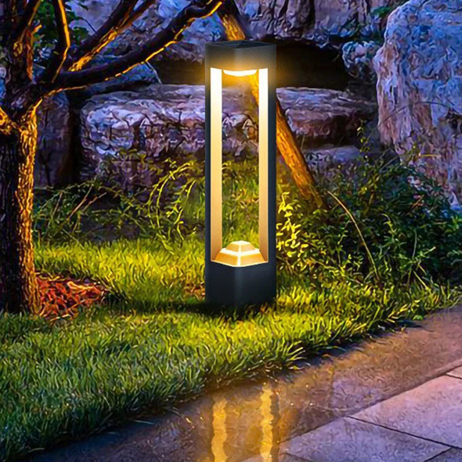 Outdoor Aluminum Landscape Bollard Lighting IP65 Waterproof Villa Pathway Pillar Light IP65 Waterproof Patio Exterior Floor Lamp