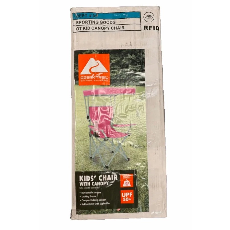 Canopy Chair with Safety Lock 125 lb. Capacity Pink Green