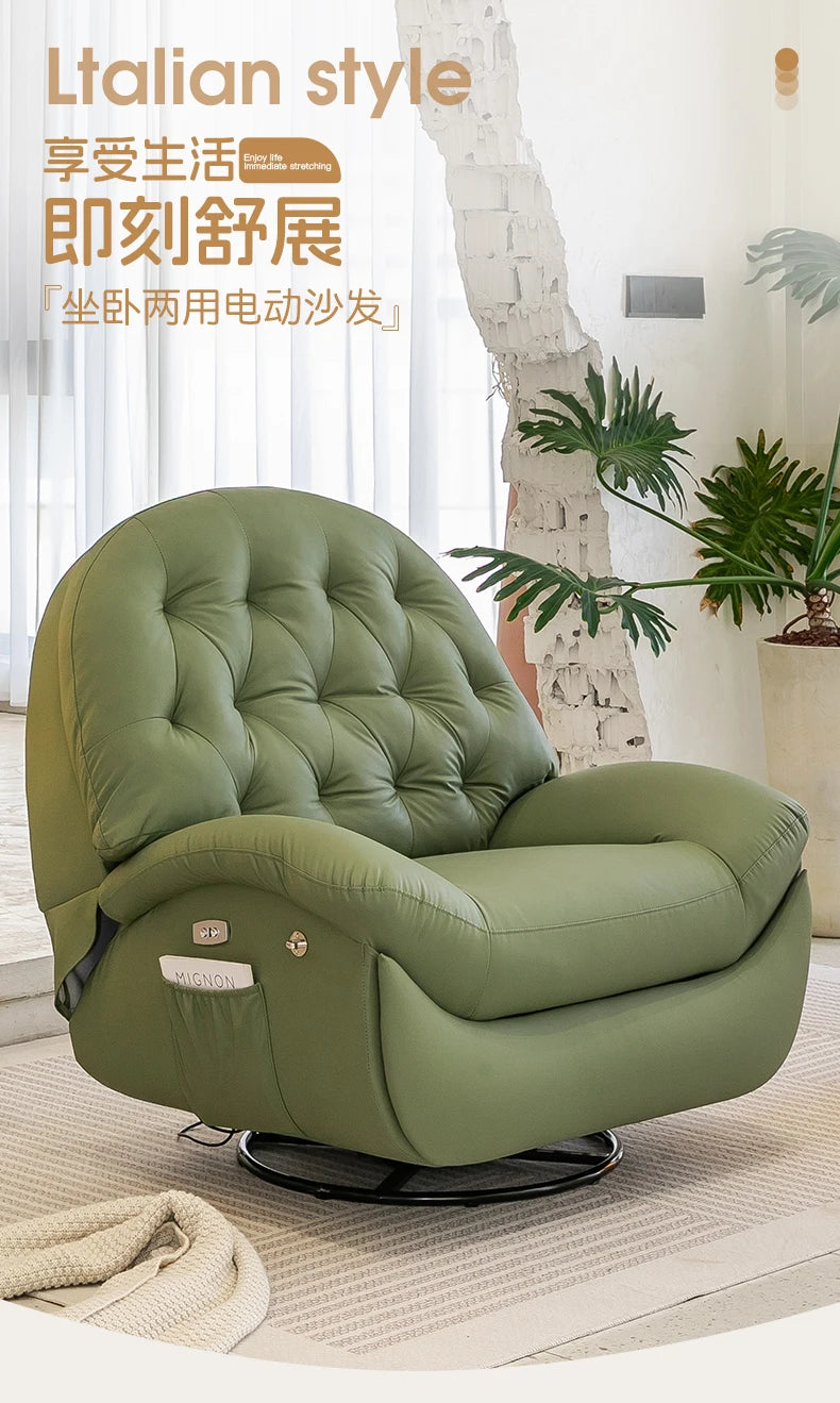 Relaxing Chair Power Reclining Sofa Single Cozy Modern Minimalist Reclining Sofa Floor Muebles Divani Soggiorno Furniture Home