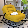Modern Rocking Chair with Footrest Soft Lounge Chairs for Living Room Bedroom Adjustable Comfort Home Office Relaxing Armchair