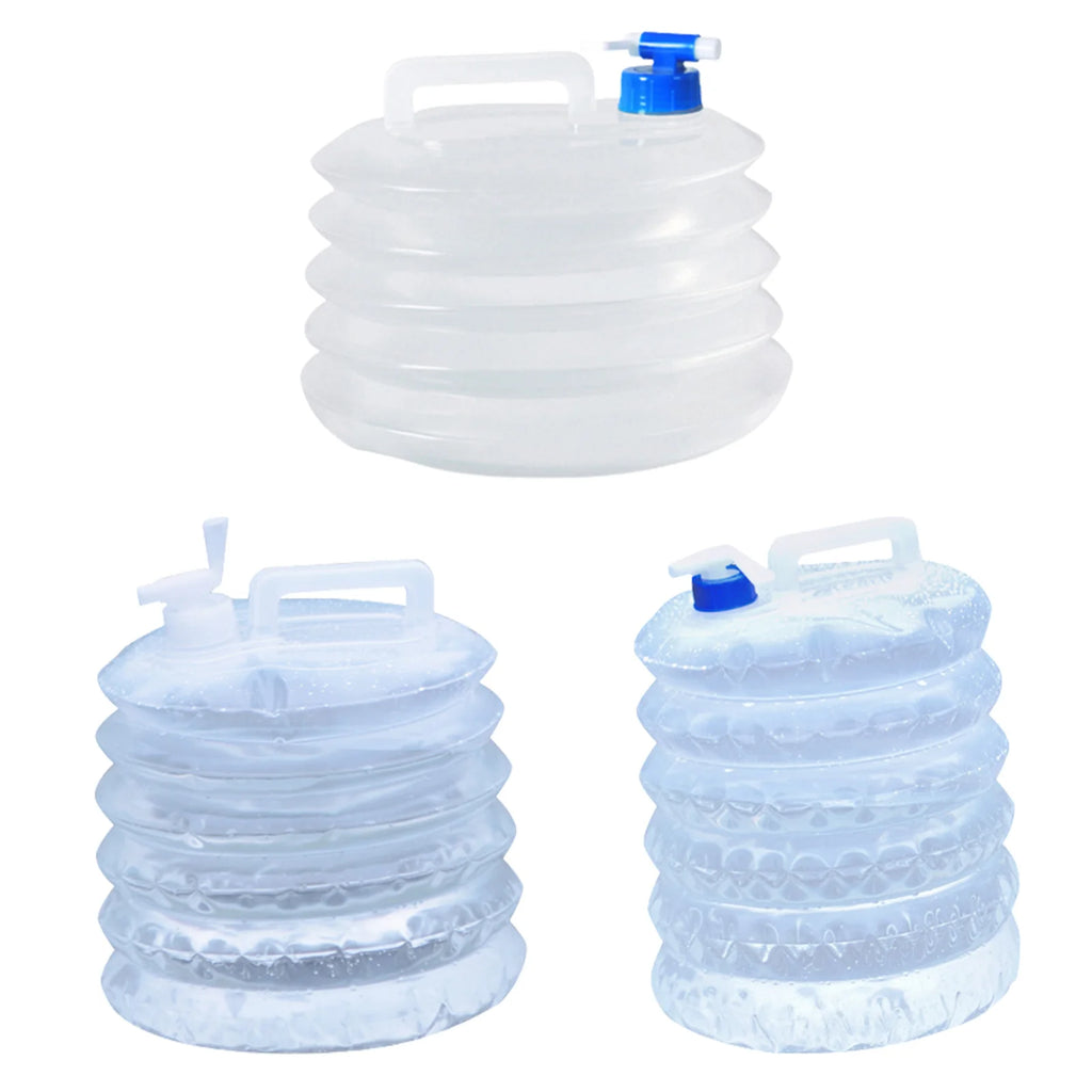 5/10/15L Camping Water  PE Foldable Camp Picnic Water Tank Portable Collapsible Large Capacity for Outing Self-driving