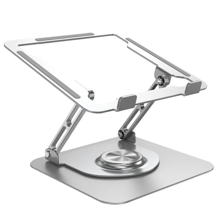 Ultra Slim 360 Swivel Aluminum Alloy Laptop Holder Foldable Portable Compact Notebook Computer Riser For Office Desk