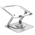 Ultra Slim 360 Swivel Aluminum Alloy Laptop Holder Foldable Portable Compact Notebook Computer Riser For Office Desk