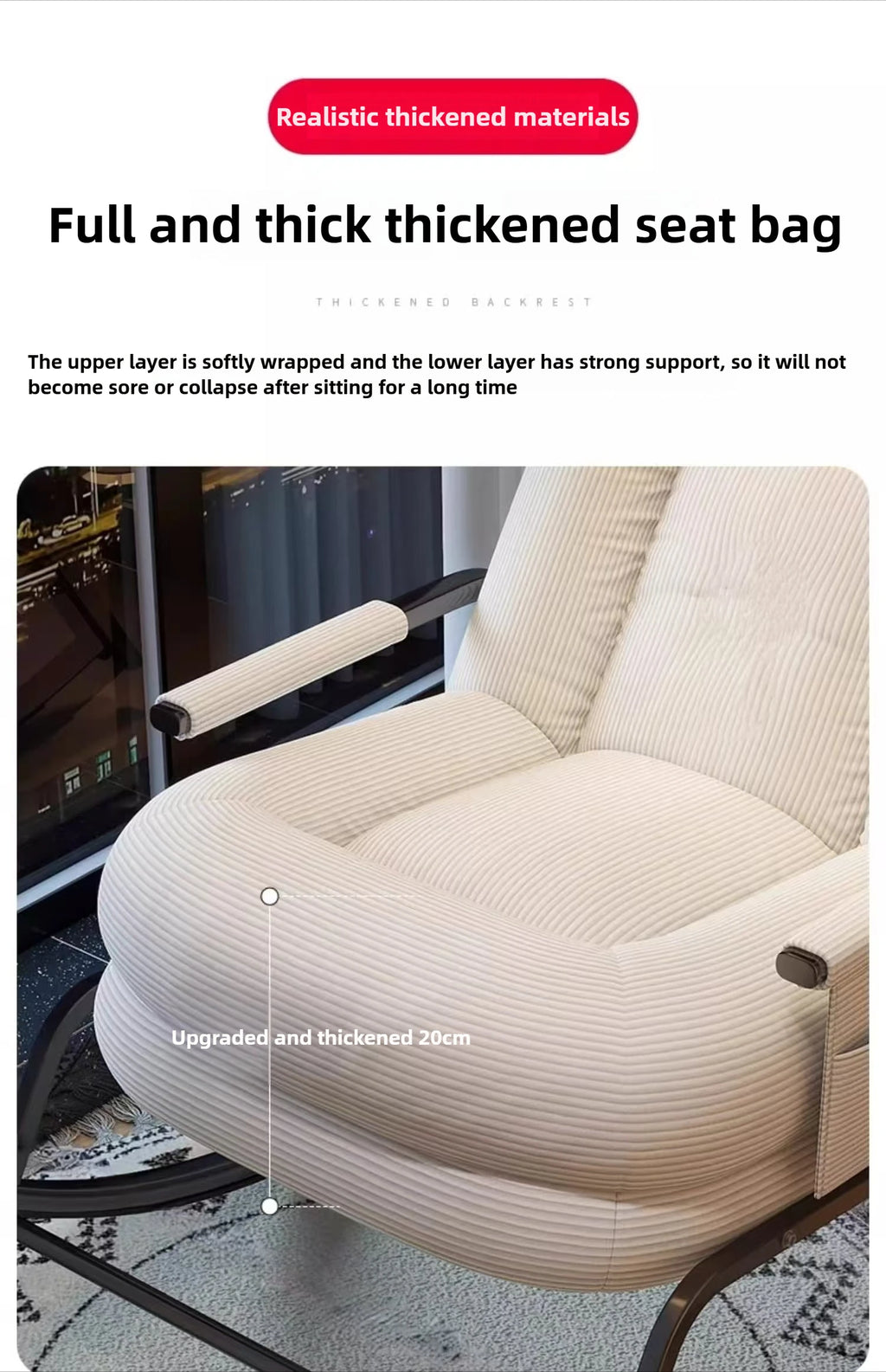 Lazy Sofa,Dog House,Rocking Chair,Home Living Room,Balcony, Folding Chair, Can Sit or Lie Down, Nap Time, Single Folding Chair