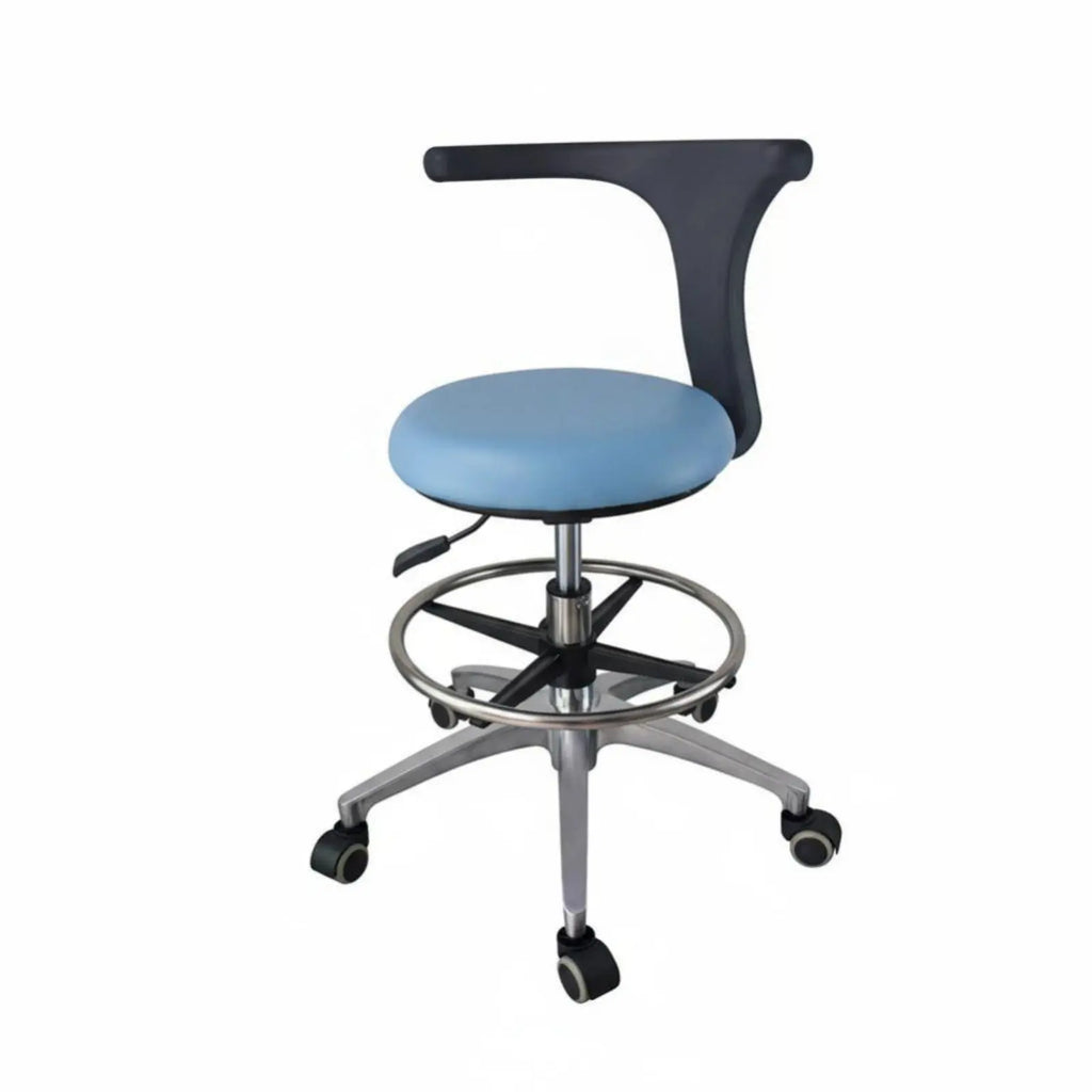 Adjustable Rolling Seat with Spine 360-Degree rotationDegree Rotating Medical Stool Easy to Clean Sturdy Duty for Doctors