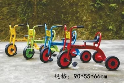 Tricycles, children's two person bicycles, outdoor twin bicycles, three person bicycles, multiple person rotating carts