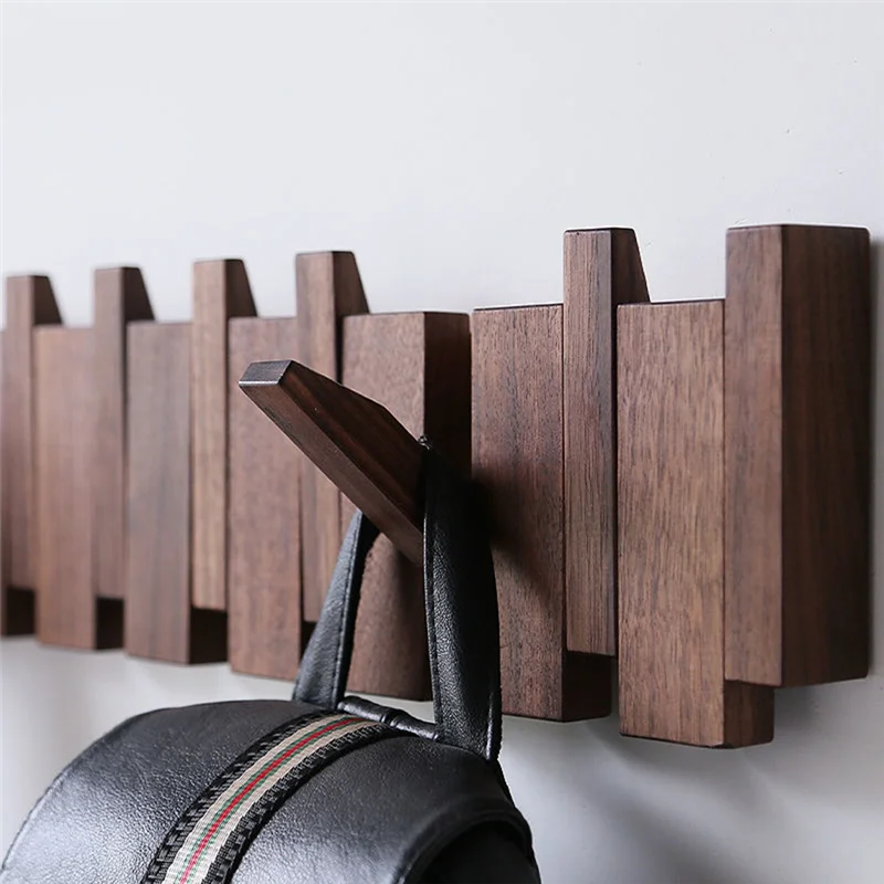 M-Modern-Wall-Mounted Coat Hanger Solid Wood Clothes Hook Door Hanger Coat Rack Home Decoration