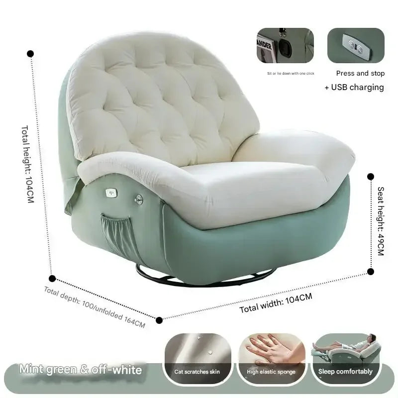 Designer Relax Massage Living Room Chairs Balcony Reading Swivel Comfortable Massage Ergonomic Fauteuil Lounge Suite Furniture