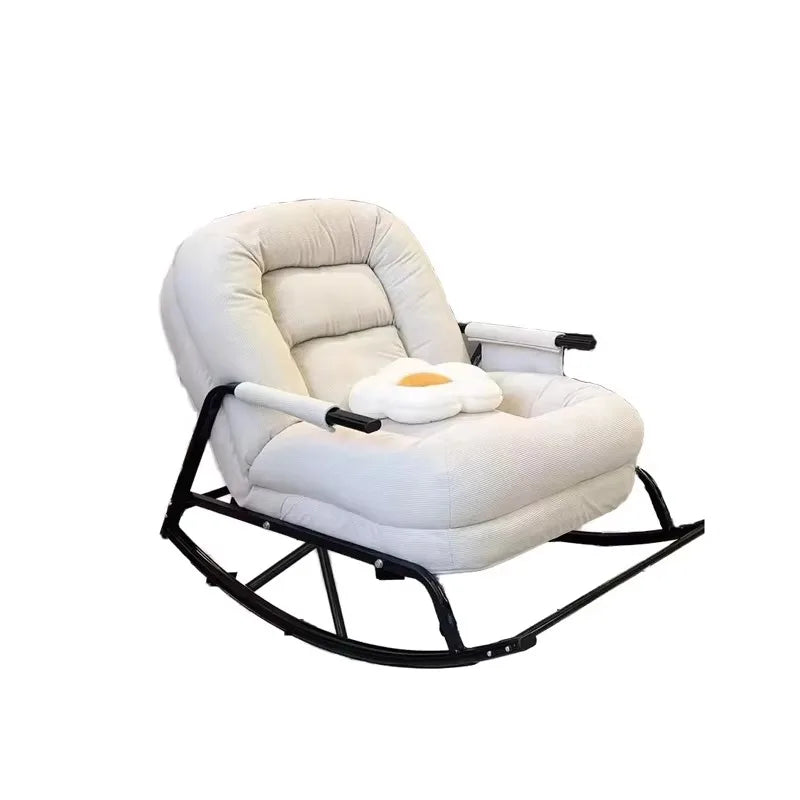 Modern Adult Single Lazy Sofa Reclining Chair Home Folding Leisure Chair Living Room Balcony Bedroom Hotel/Dining Metal