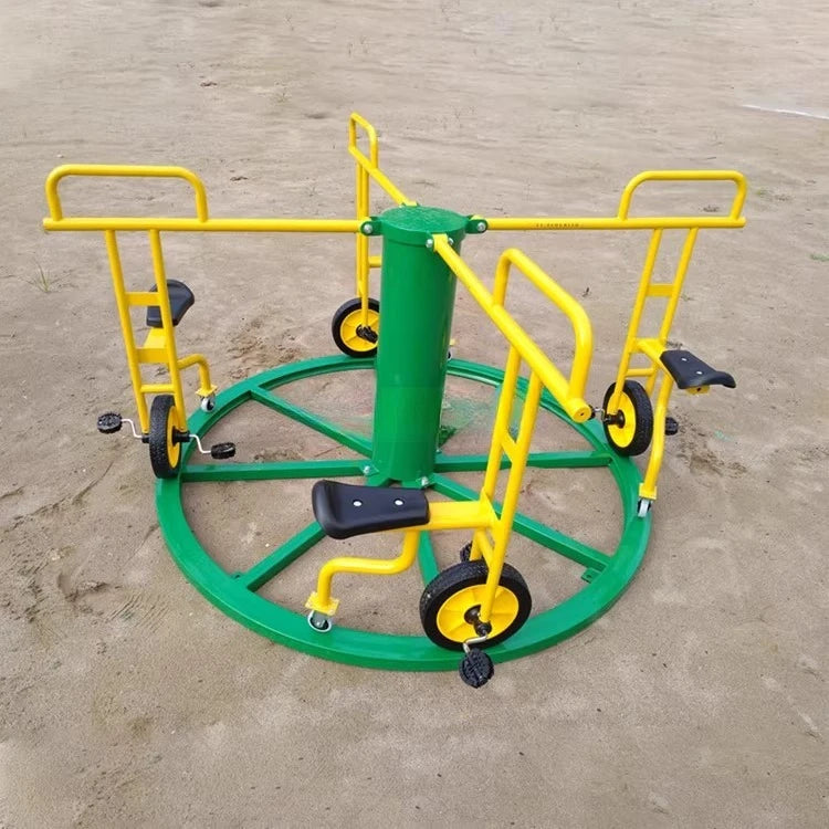 Children's track rotating car Kindergarten rotating car Bicycle Amusement park Multi-person car Special for preschool education