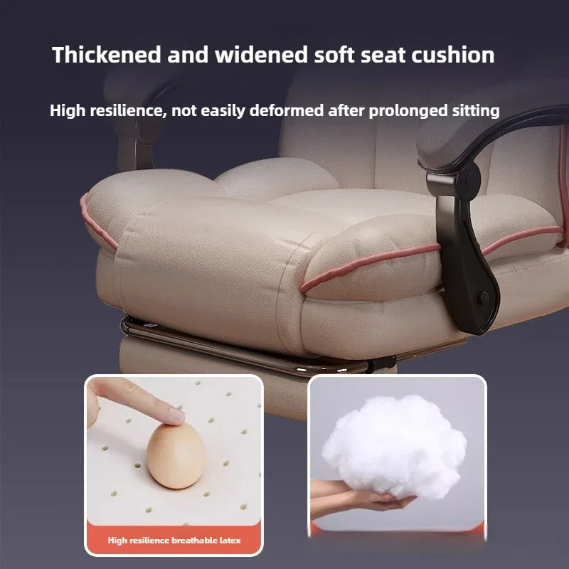 Home Comfort E-sports Chair Sedentary Study Computer Chair Office Sofa Seat Live Streaming Host Live Stream Swivel Chair