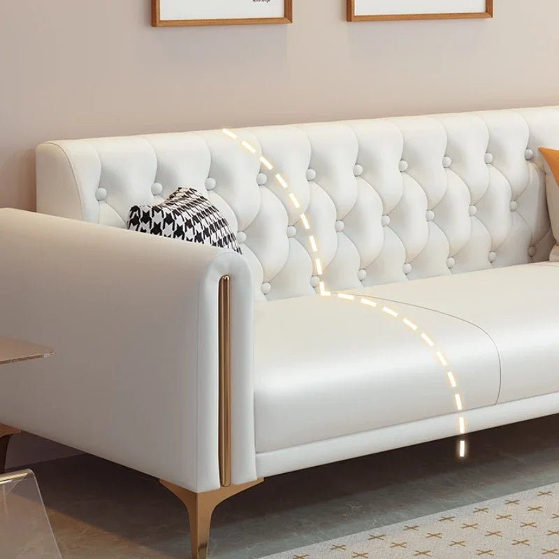Designer Fancy Sofa Chair Modern Nordic White Lounge Sofa Home Hotel Canape Salon Sofaset Furniture For Living Room