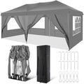 10x20FT Pop Up Canopy Tent with Removable Sidewalls Waterproof Commercial Instant Shelter Outdoor Gazebo Party Tent Protable Canopy Tents for Parties with Carry Bag