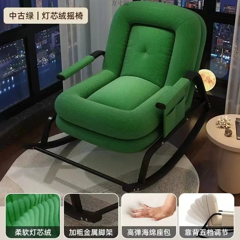 AOLIVIYA Casual Foldable Reclining Lounge Chair For Living Room Office Relaxation With Adjustable Back B369258