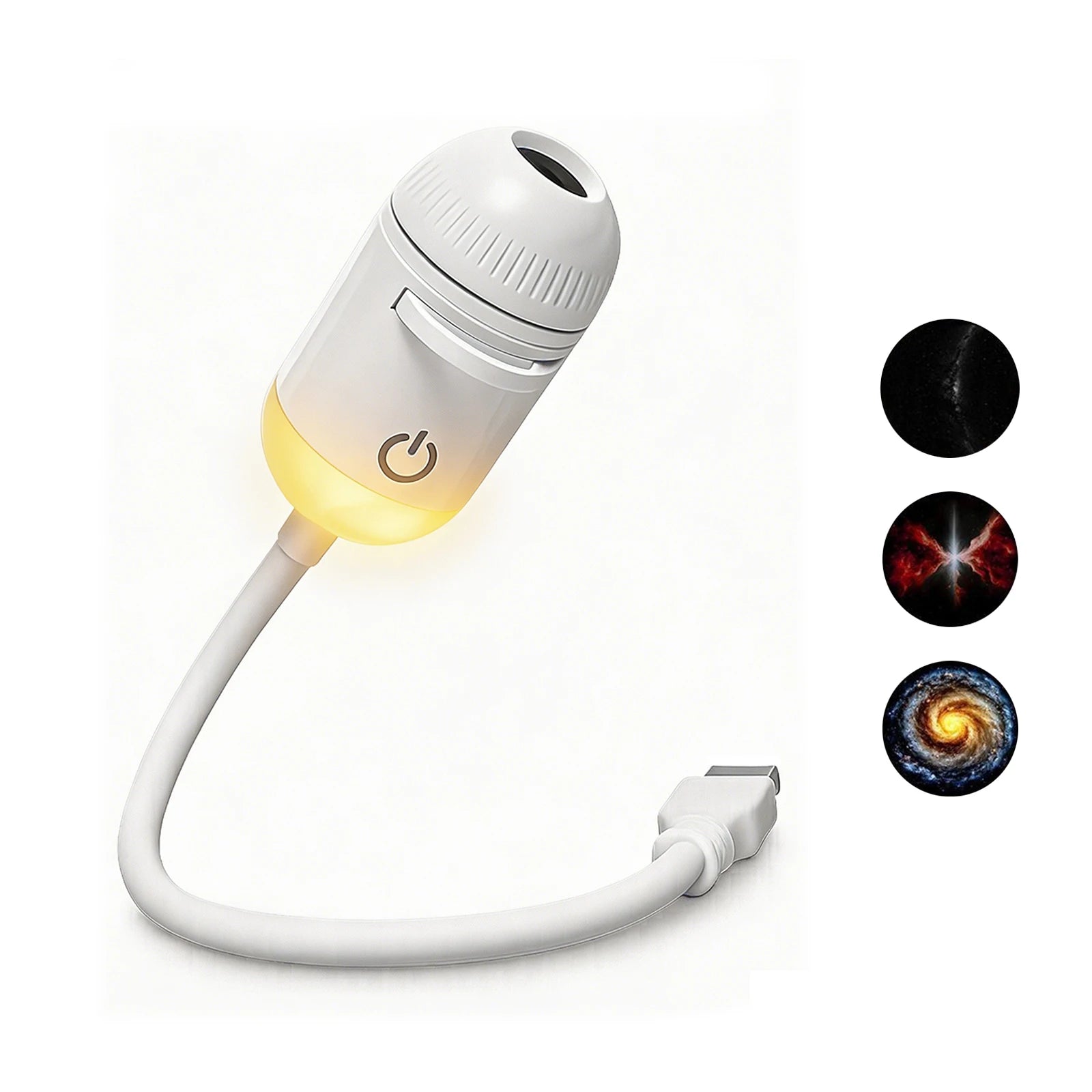 Salange 2-in-1 USB Galaxy Projector Night Light Starry Sky Projetors Lamp Manual Focus For Holiday Atmosphere/Photo Scenarios