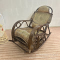 Natural rattan rocking chair, balcony home leisure sofa for the elderly