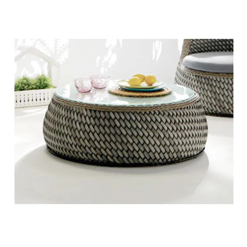Nordic outdoor double rattan sofa art living room balcony rattan chair waterproof sunscreen courtyard casual