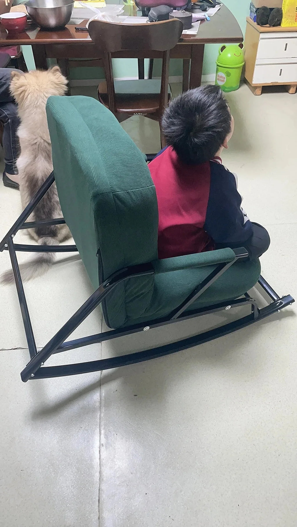 Lazy Rocking Chair Househol/d Living Room Adult Balcony Leisure Bedroom Recliner Single Lazy Sofa Human Rocking Chair Muebles