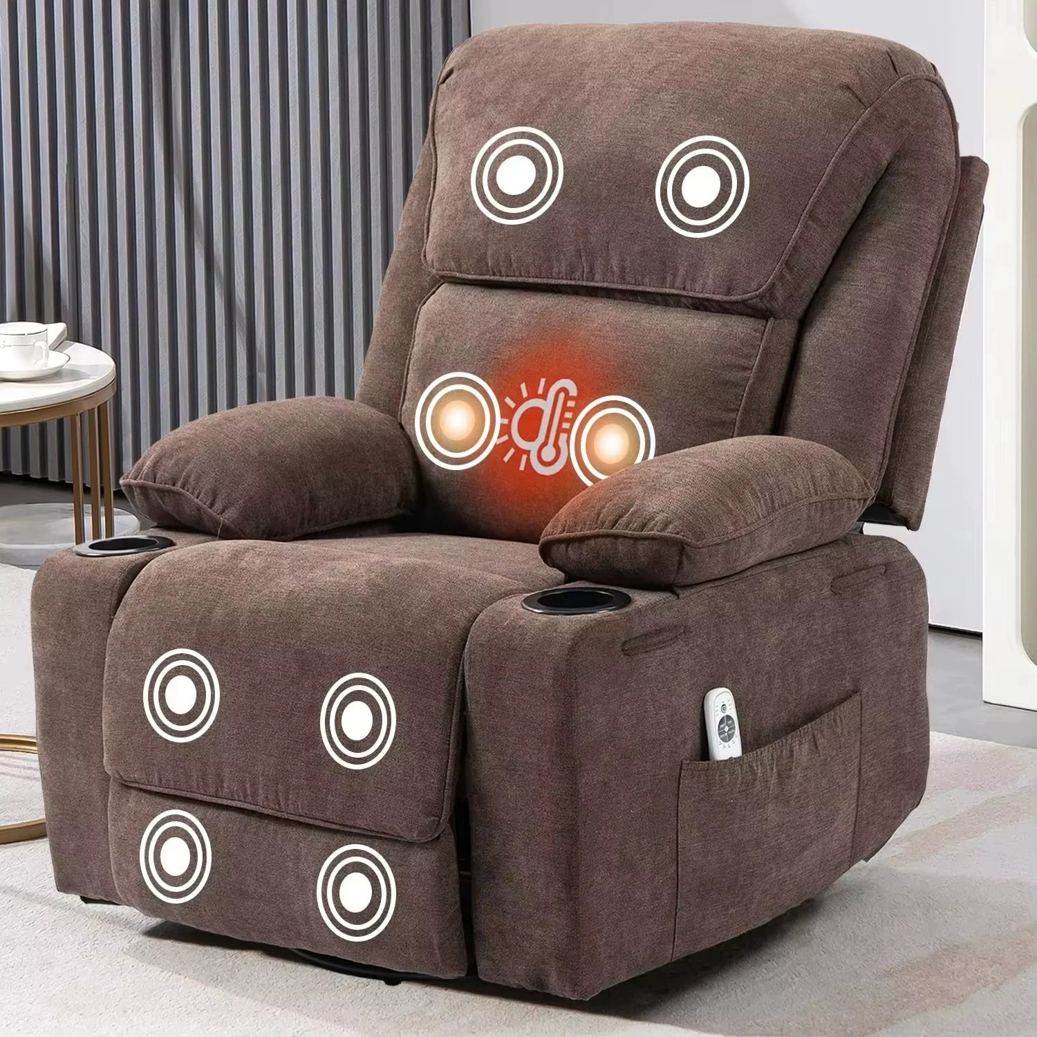 Recliner Chair Manufacturer Wholesale With Remote Control Massage Heating Function Adjustable Electrical Sofa  for Living Room