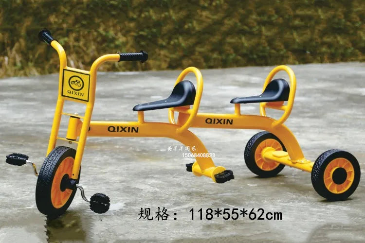 Tricycles, children's two person bicycles, outdoor twin bicycles, three person bicycles, multiple person rotating carts