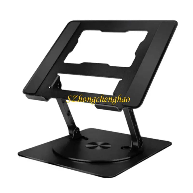 Adjustable Computer Stand Foldable Laptop Bracket for Desk Aluminum Computer Stand with 360 Degree Rotating Base 601D