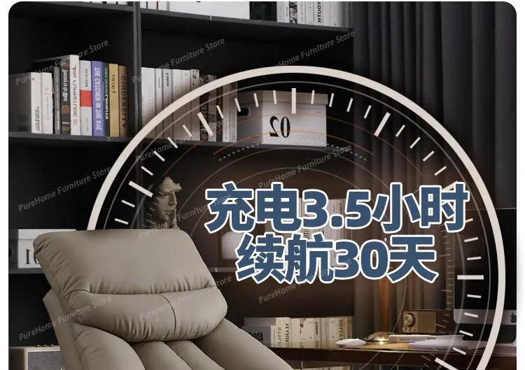 Smart Electric Executive Office Chair with Ventilation - Reclining Massage CEO Chair for Home Professional Use Furniture