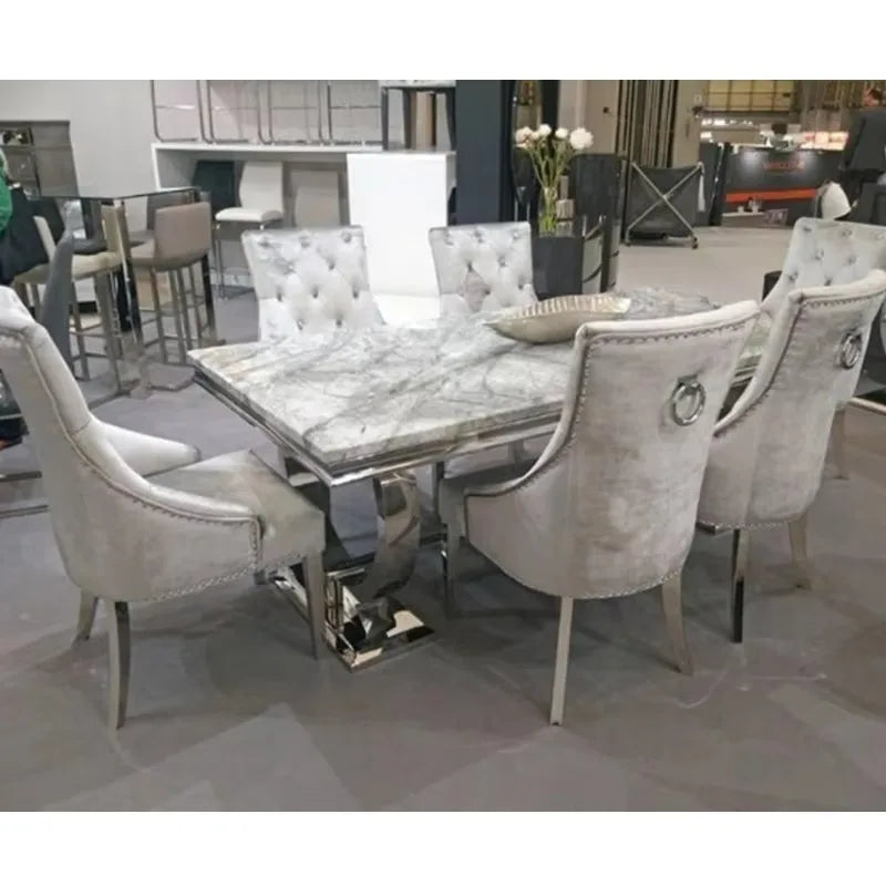 Furniture Modern Wedding Furniture Dining Tables Modern Luxury Dining Table Set 6 Seate
