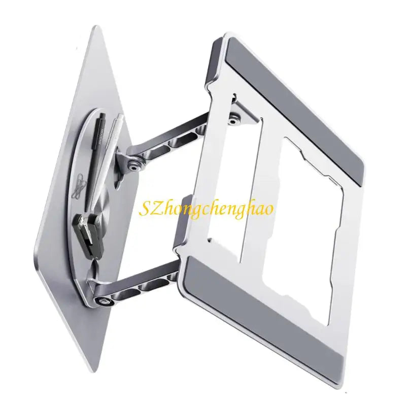 Adjustable Computer Stand Foldable Laptop Bracket for Desk Aluminum Computer Stand with 360 Degree Rotating Base 601D