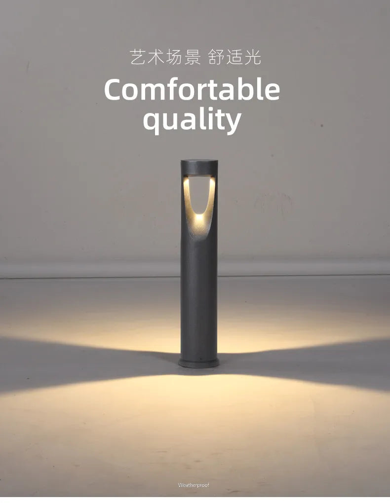 Lawn lamp Outdoor waterproof garden Simple round grass Outdoor column Landscape garden villa grass