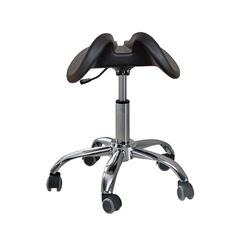 ‌Dental Saddle Stool - Adjustable  Chair with Silent Wheels, Ergonomic Salon & Clinic Seat for Spa/Doctor