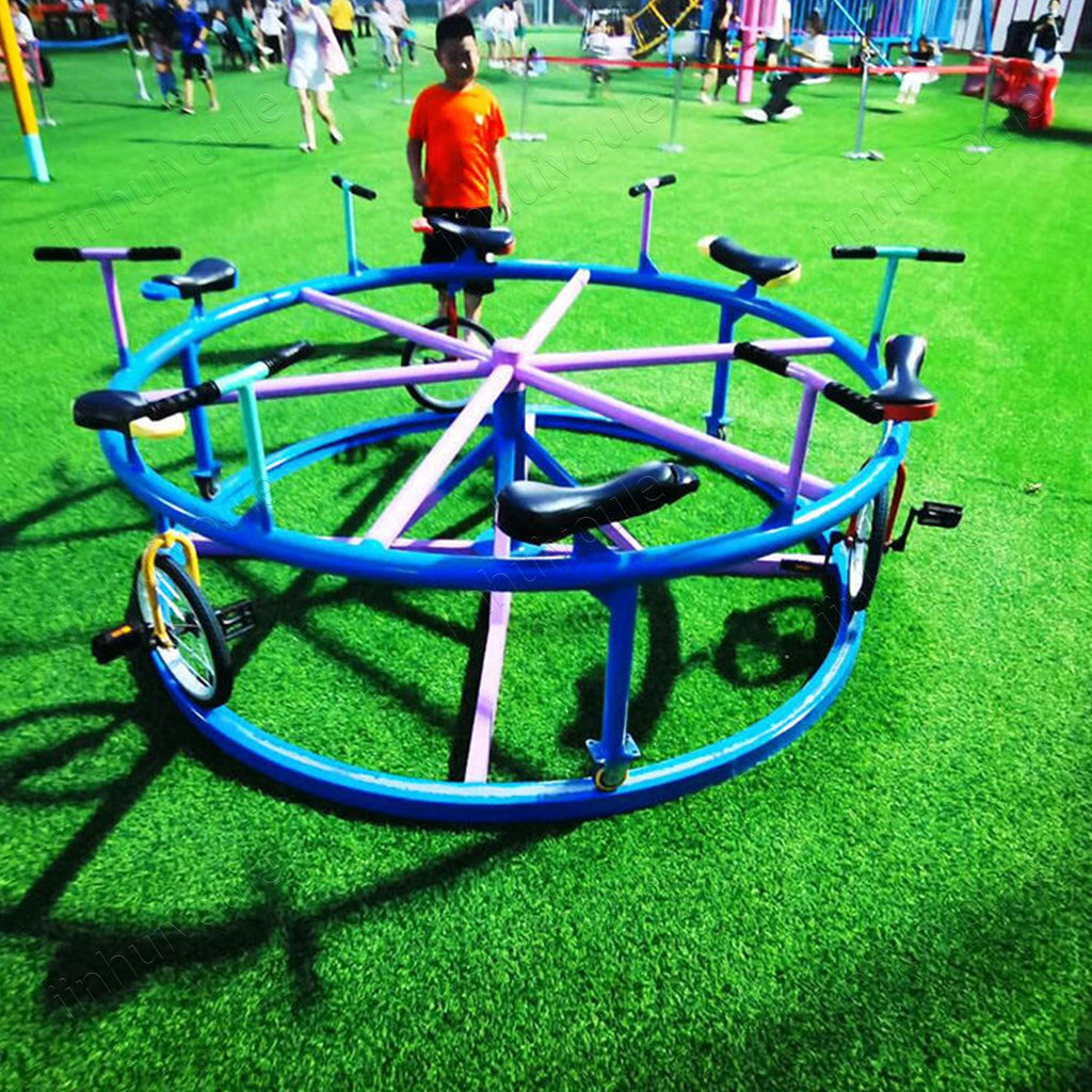 2026 Outdoor & Indoor Playground Swing 6 Seats 360-degree Non-motorized Children Home & School Use Steel Constructionpromote sal