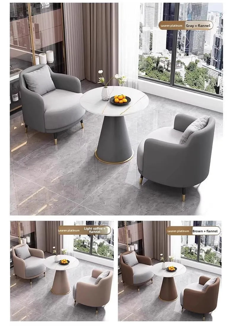 Business reception sofa, light luxury modern minimalist design, suitable for reception, sales office, office, balcony, leisure a
