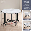 Folding table Household dining table Small apartment round table Multifunctional installation-free mobile simple round dining