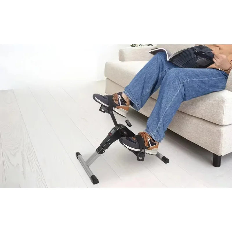 Folding Mini Pedal Bike Exerciser For Rehabilitation Arm Leg Cycling Exerciser For Home Office Under Desk