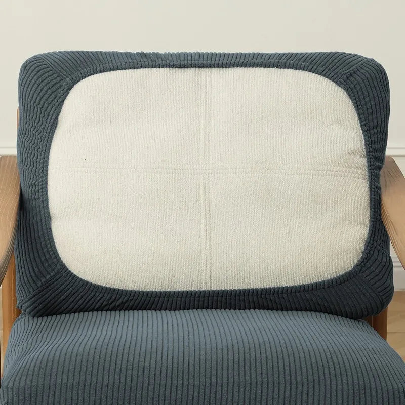 2pcs/set Jacquard Armchair Cover Water Resistant Solid Color Zipper Chair Covers Slipcover Home Decor Stretch Furniture Cover