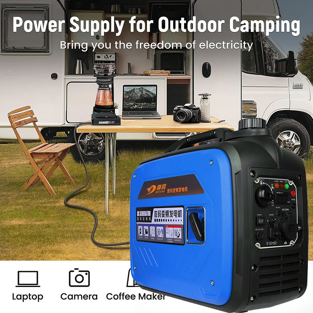 3000W Red Green Blue Three Colors Silent Inverter Generator, Solve the Power Problem