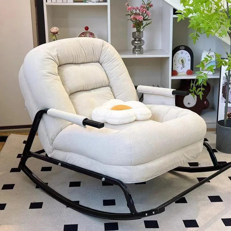 Lazy sofa single household living room rocking chair adult tatami lounge chair