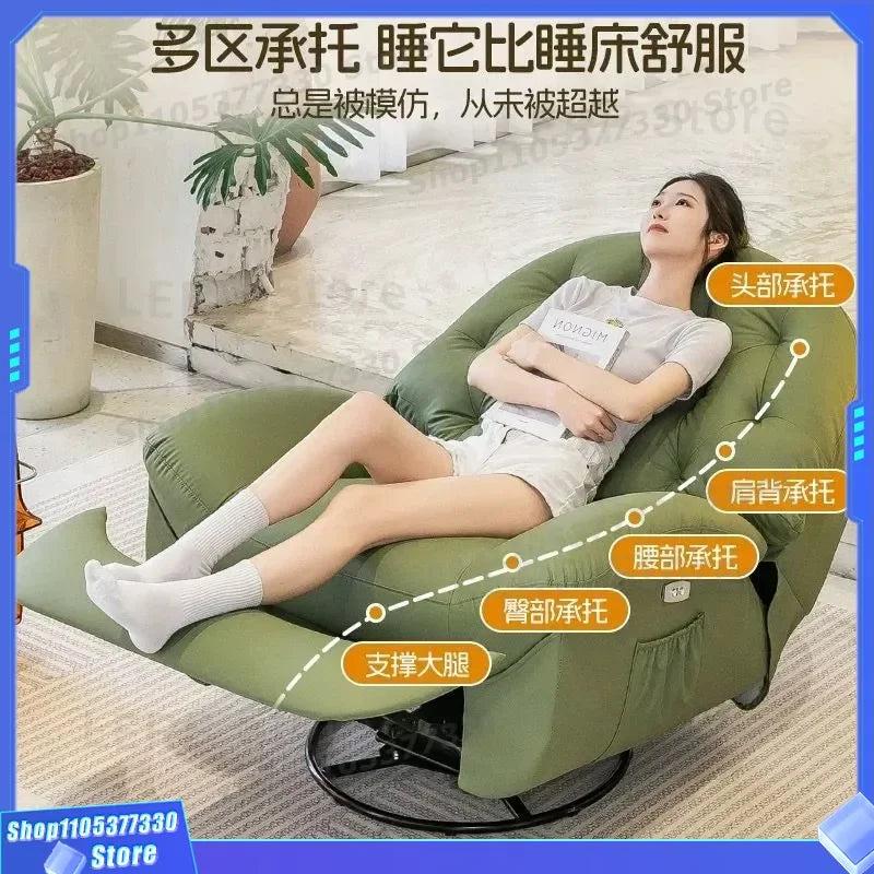 Adult first-class space sofa cabin multifunctional lazy sofa electric rocking chair single sleeping sofa life