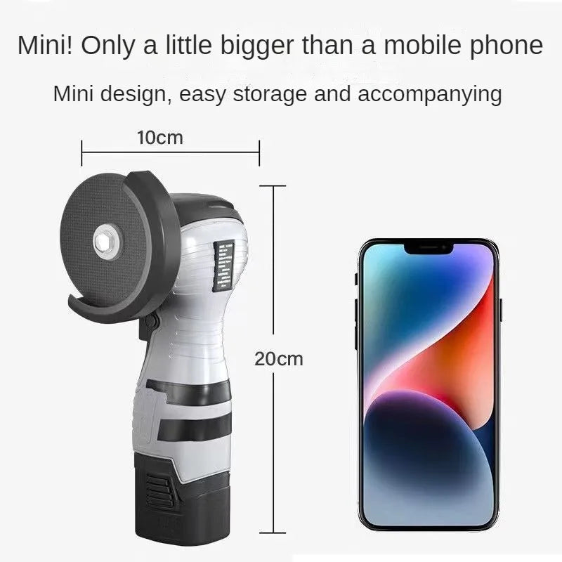 16.8V Portable Mini Cordless Angle Grinder Lithium Battery Powered Polishing Machine Diamond Cutting Power Tool for Grinding