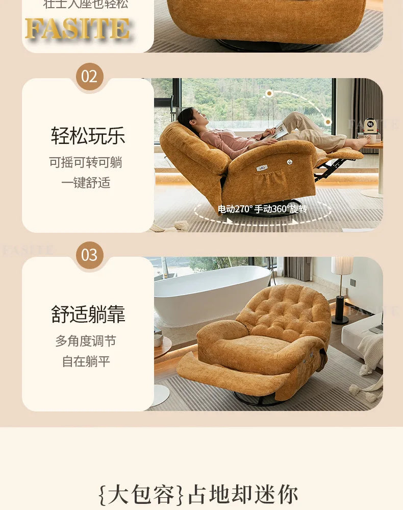 Multifunctional lazy sofa first-class space capsule living room sofa reclining chair