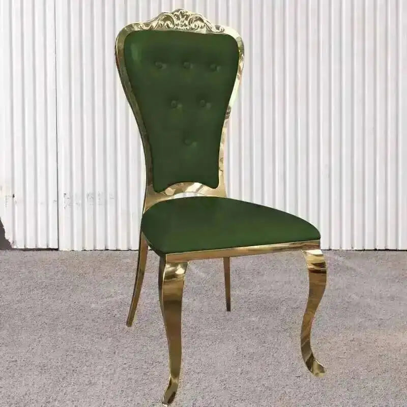 Chairs Chairs Backrest European Kitchen Table Negotiation Stainless Dinning Luxury Furniture Steel Dining Modern Light Chair