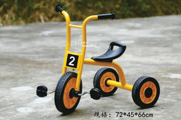 Tricycles, children's two person bicycles, outdoor twin bicycles, three person bicycles, multiple person rotating carts