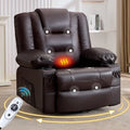 Recliner Chair,Rocking Chair with Massage and Heat,360° Swivel Recliner Chairs for Adults,for Bedroom,Nursery,Living Room Chairs