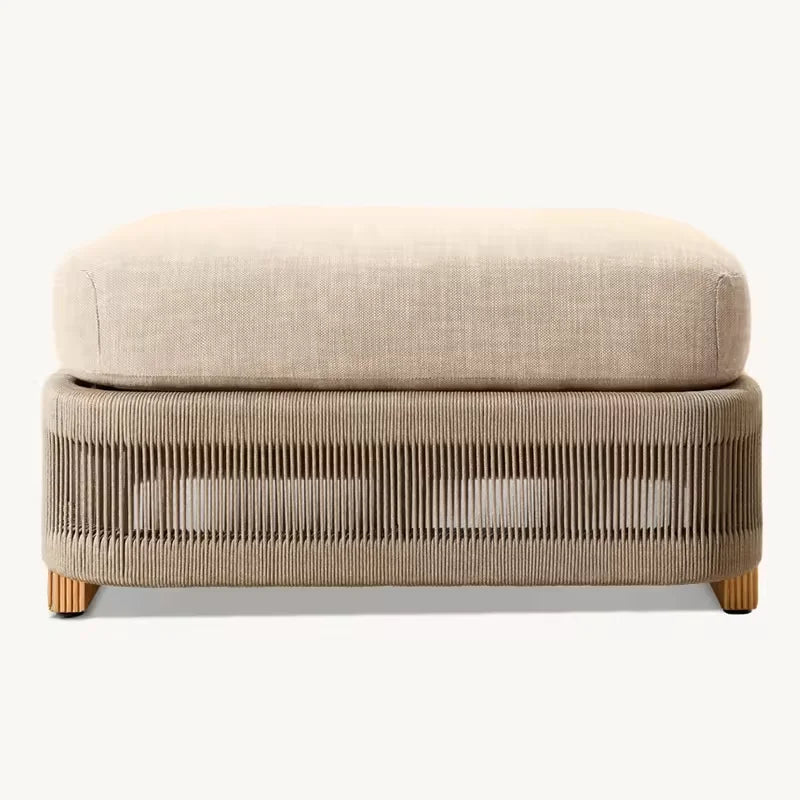 @3 # Luxury Solid Wood Teak Modern Outdoor Sofa Set Waterproof Weather Resistant Eco-Friendly Foldable Garden Furniture For Pati