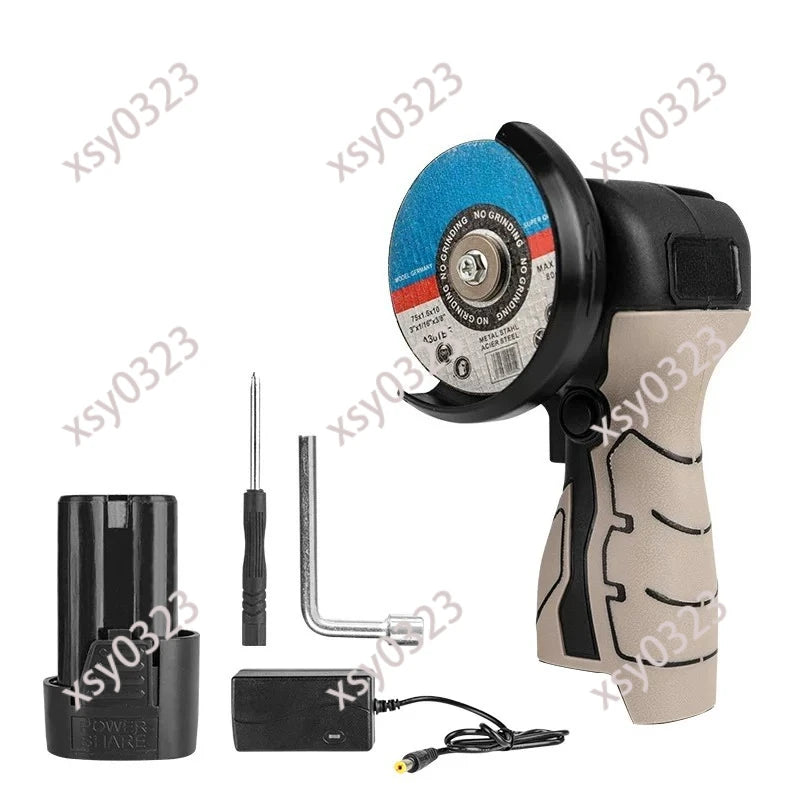 16.8V Cordless Angle Grinder Portable Lithium Battery Polishing Cutting Power Tool
