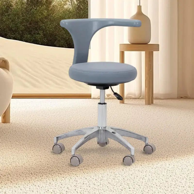 Dental Chair Adjustable Rotating Dental Stool PU Leather Clinic Bar Stool