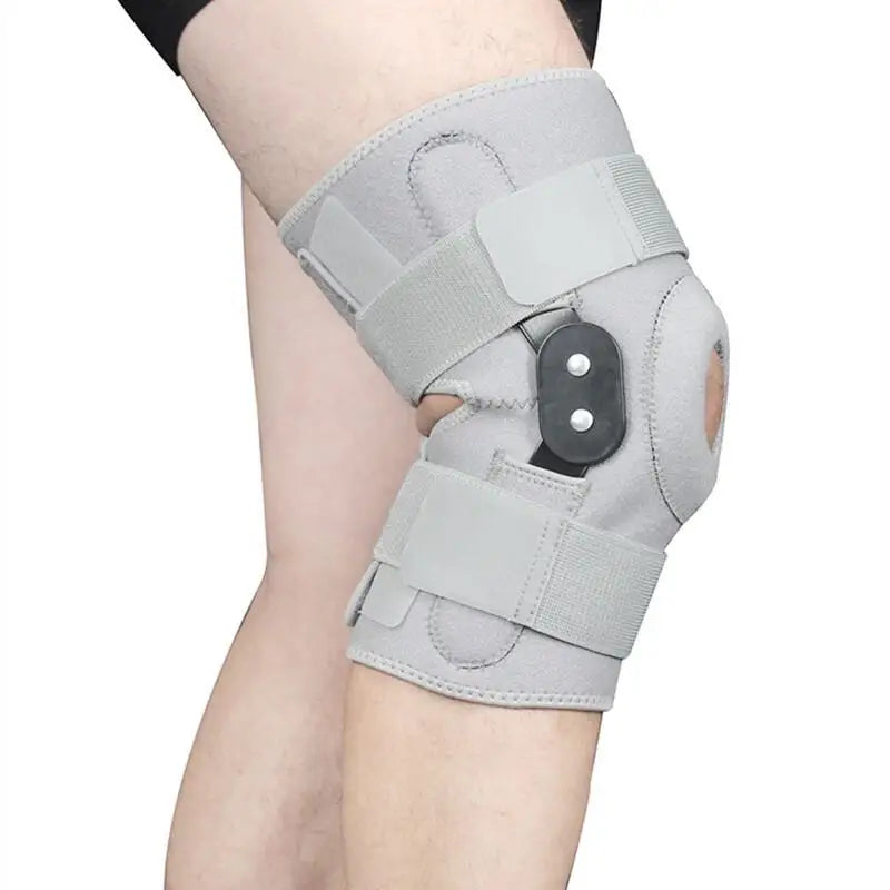 1PC Knee Brace with Dual Metal Side Stabilizers Knee Pad Support Adjustable Patella Protector Arthritis Joint Pain Sports Guard