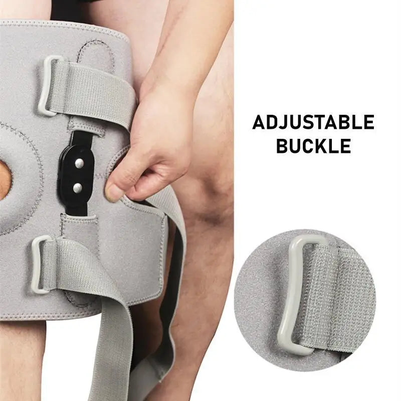 1PC Knee Brace with Dual Metal Side Stabilizers Knee Pad Support Adjustable Patella Protector Arthritis Joint Pain Sports Guard