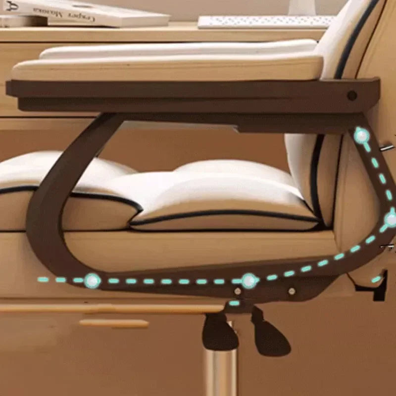 Ergonomic Cushion Office Chair Armrest Back Support Desk Gaming Computer Chair
