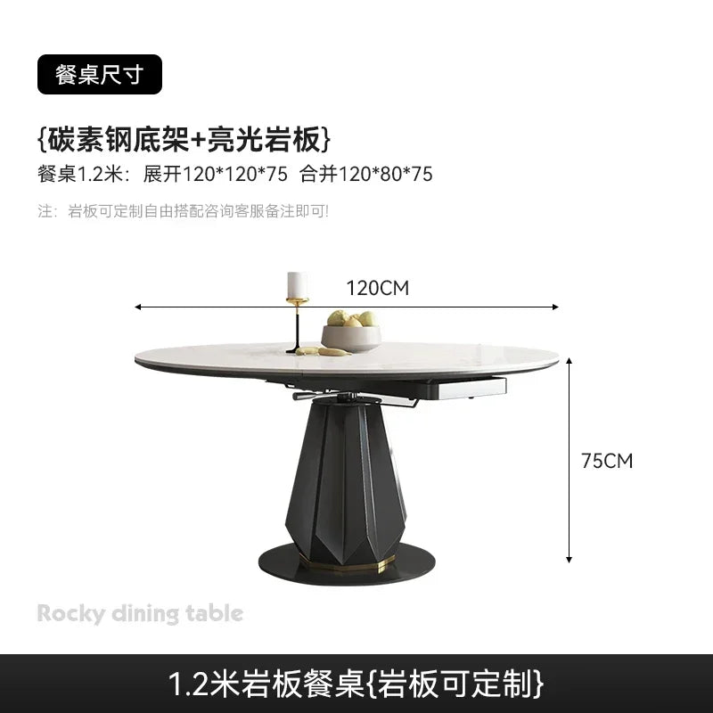Dining Table Rectangular Round Kitchen Extendable Designer Restaurant Tables